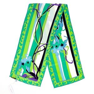 NWT Emilio Pucci Sheer Silk Scarf